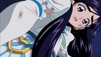 Cure White looks at her arm in shock